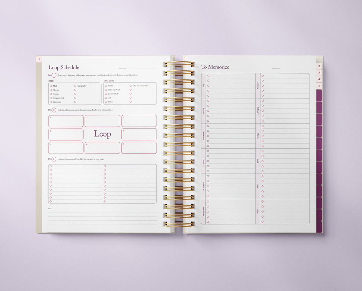 The Well Ordered Homeschool Planner - Undated Edition (PRE-ORDER)