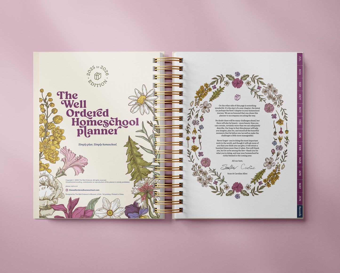 The Well Ordered Homeschool Planner - 2025-2026 Edition (Blemished)