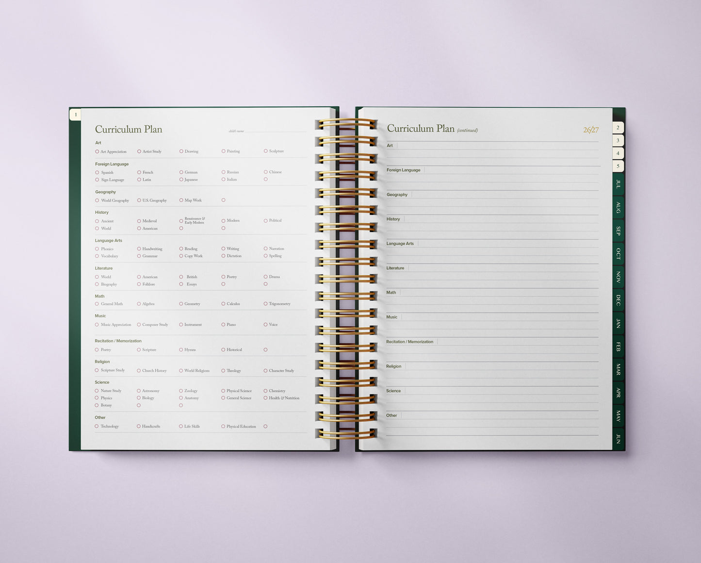 The Well Ordered Homeschool Planner - 2026-2027 Edition