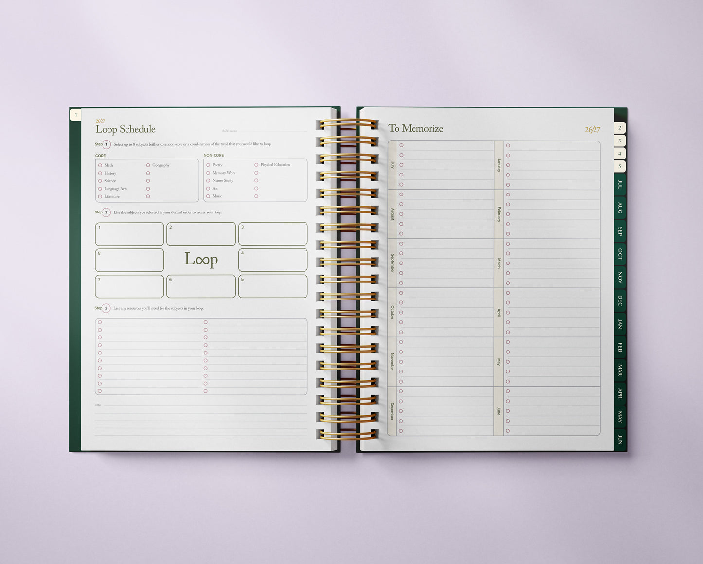 The Well Ordered Homeschool Planner - 2026-2027 Edition