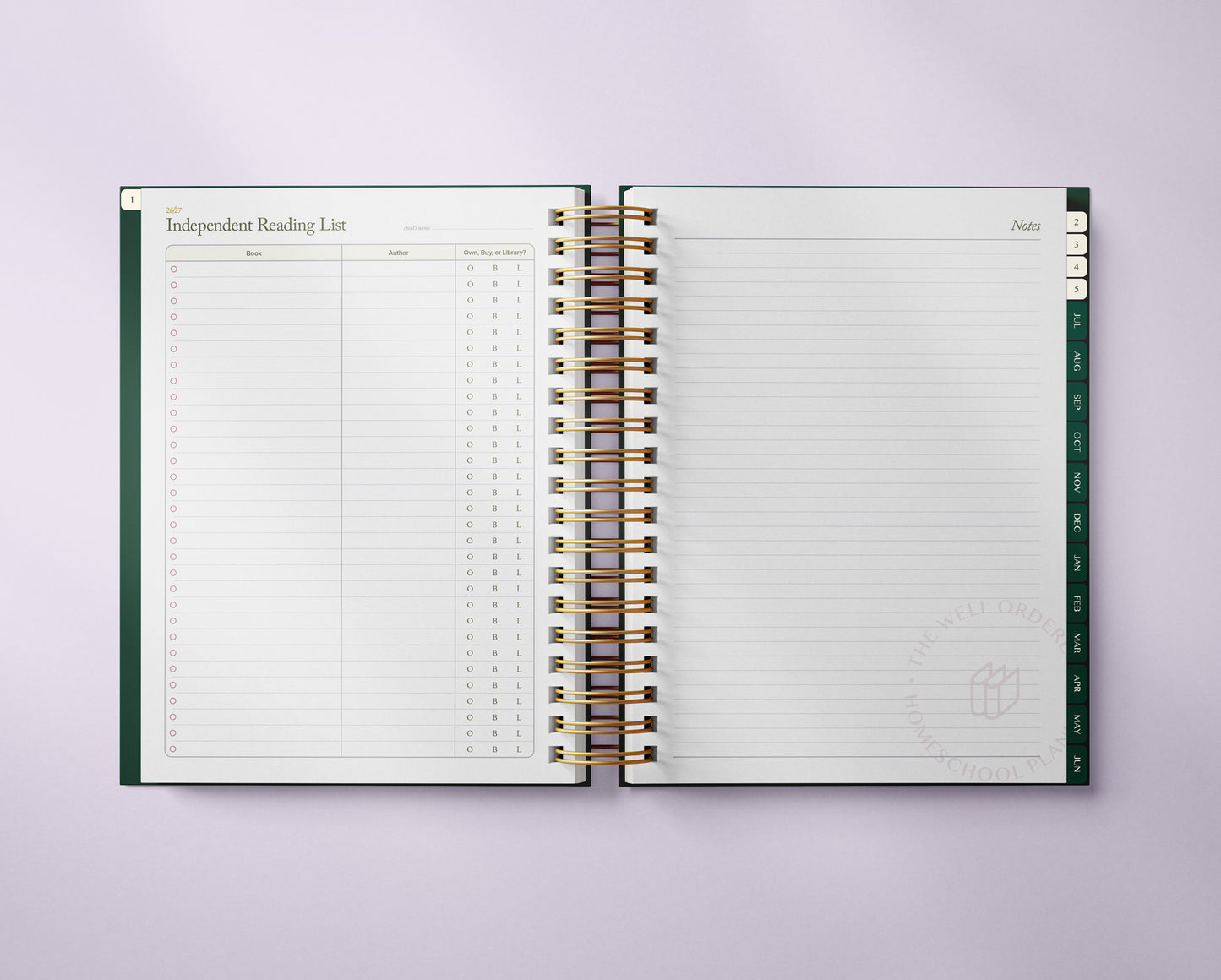 The Well Ordered Homeschool Planner - 2026-2027 Edition